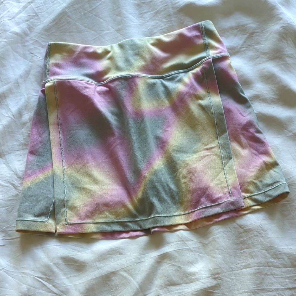Athleta Pastel Tie-Dye Circle Skirt - Pink, Yellow, Blue
